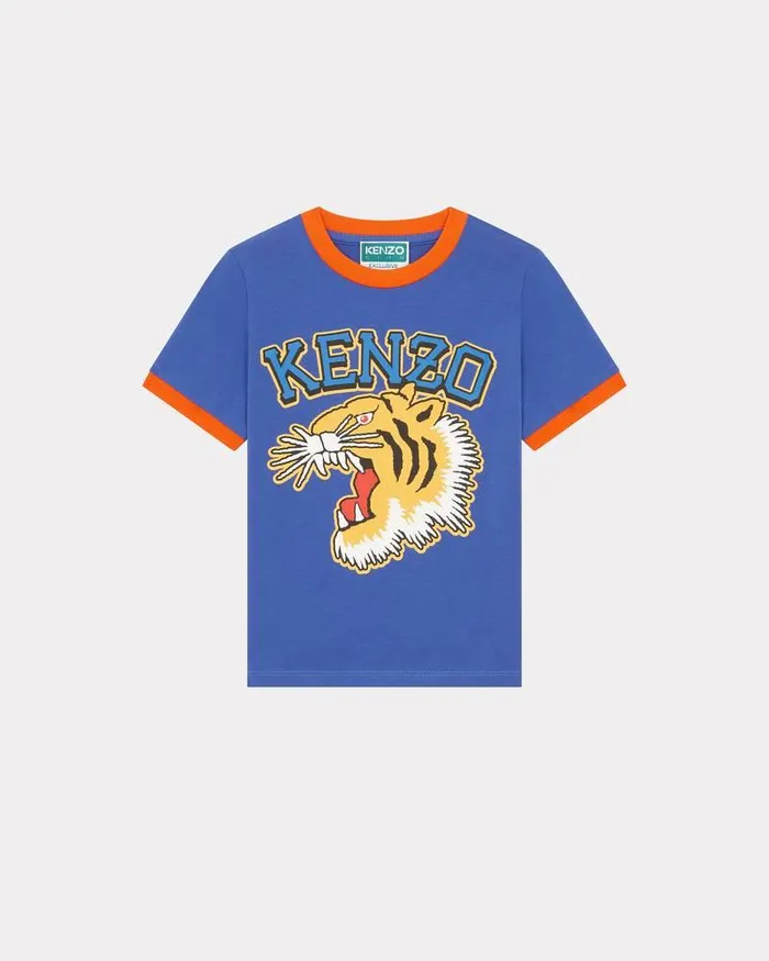 Kenzo TShirts And Sweatshirts Kids Shortsleeved Tshirt Electric Blue