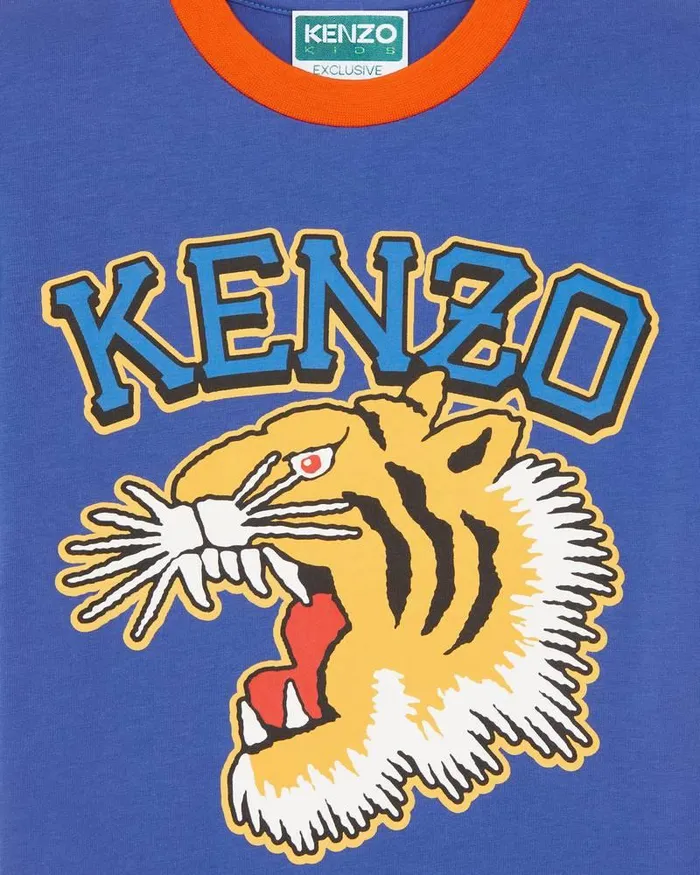 Kenzo TShirts And Sweatshirts Kids Shortsleeved Tshirt Electric Blue