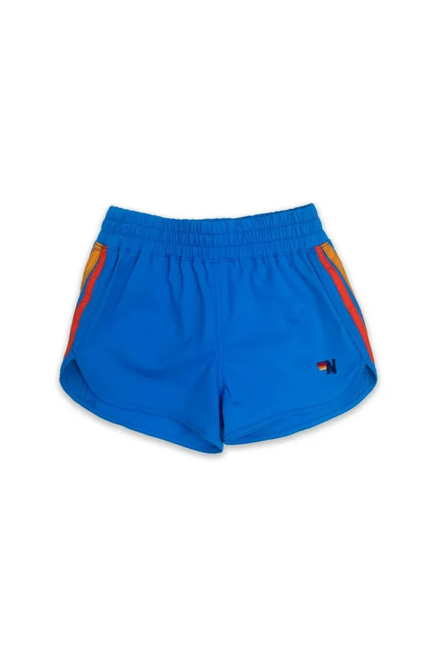 Kids 5 STRIPE KIDS FLEX JOGGER SHORT 8211 NEON BLUE Aviator Nation