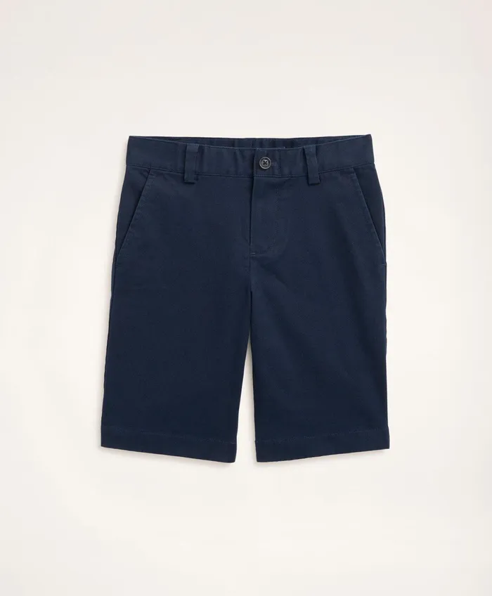 Kids Boys Stretch Advantage Chino Shorts Navy Brooks Brothers Pants and Shorts