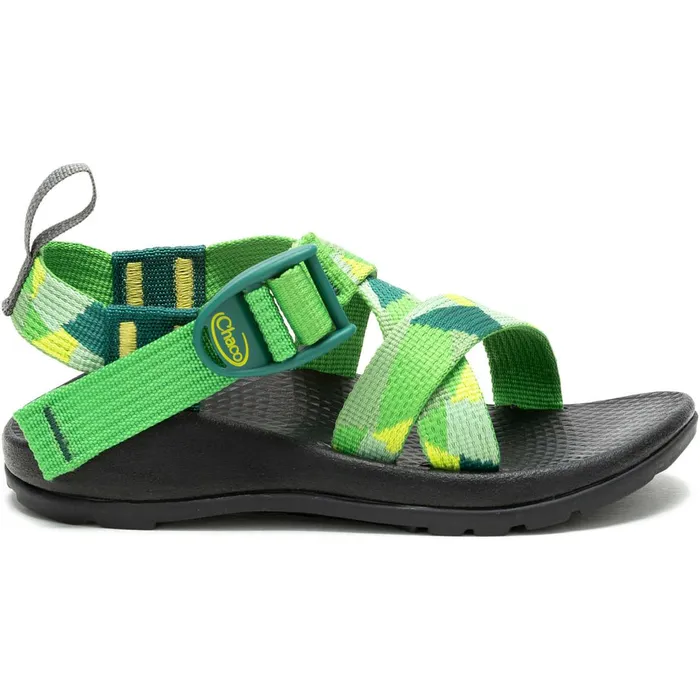 Kids Chaco Sandals Big Z1 Ecotread Sandal Patchwork Green