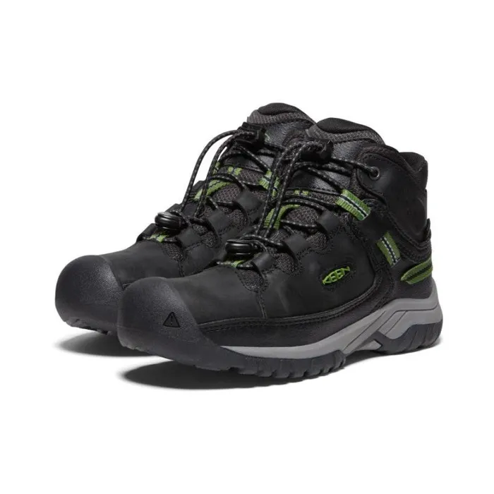 Kids KEEN Boots Big Kids039 Black Hiking Boots 8211 Targhee Mid WP Kids KEEN Boots Big Kids039 Black Hiking Boots 8211 Targhee Mid WP