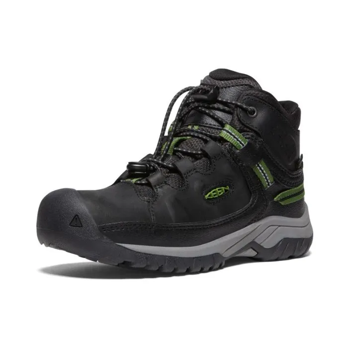 Kids KEEN Boots Big Kids039 Black Hiking Boots 8211 Targhee Mid WP Kids KEEN Boots Big Kids039 Black Hiking Boots 8211 Targhee Mid WP