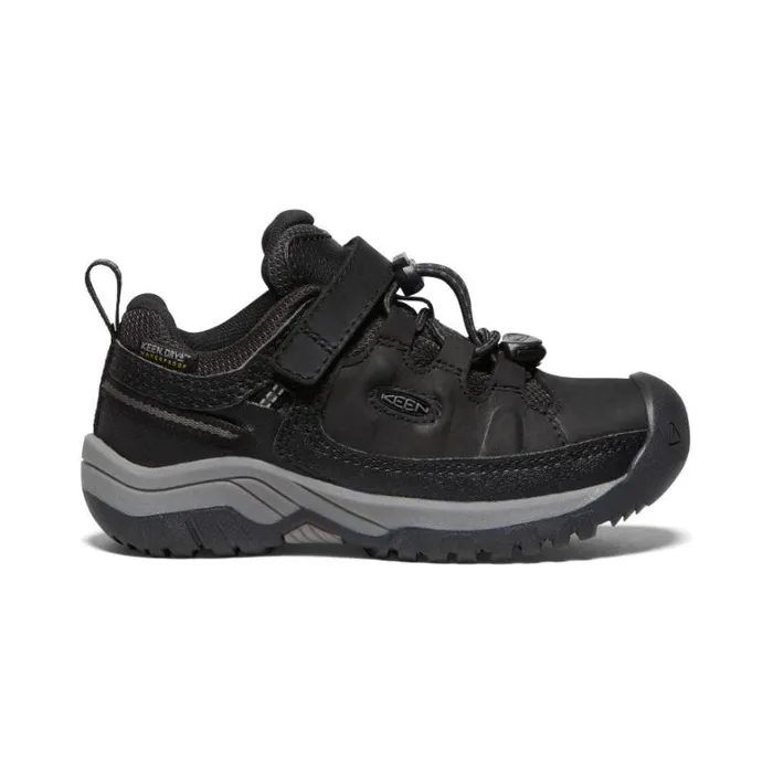 Kids KEEN Hike Little Kids039 Waterproof Black Hiking Shoes 8211 Targhee Low WP