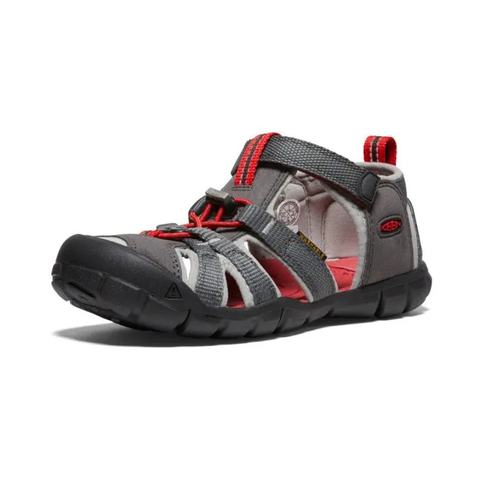 Kids KEEN Sandals Big Kids039 Grey Water Sandals 8211 Seacamp II CNX Kids KEEN Sandals Big Kids039 Grey Water Sandals 8211 Seacamp II CNX