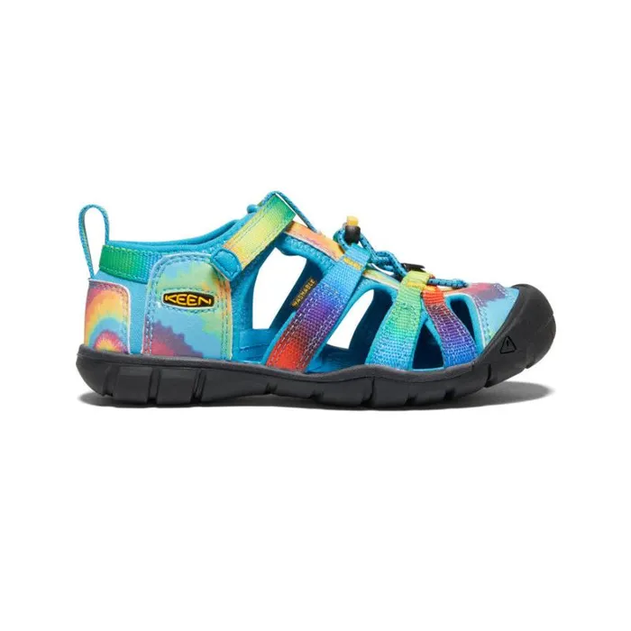 Kids KEEN Sandals Little Kids039 Blue Tie Dye Water Sandals 8211 Seacamp II CNX