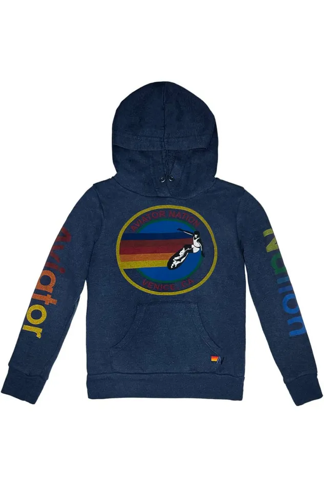 Kids KID039S AVIATOR NATION PULLOVER HOODIE 8211 NAVY Aviator Nation