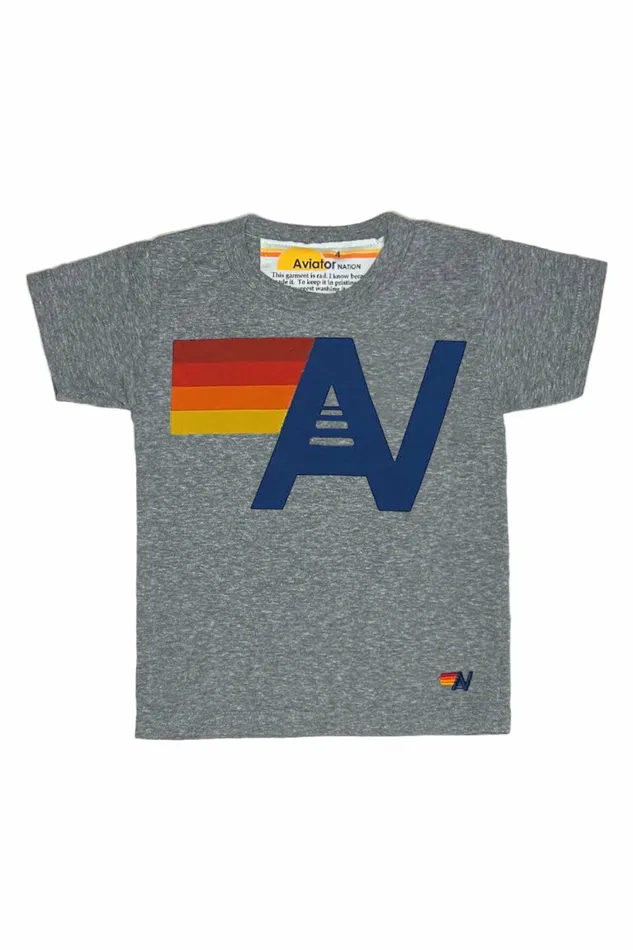 Kids KID039S LOGO TEE 8211 HEATHER GREY Aviator Nation