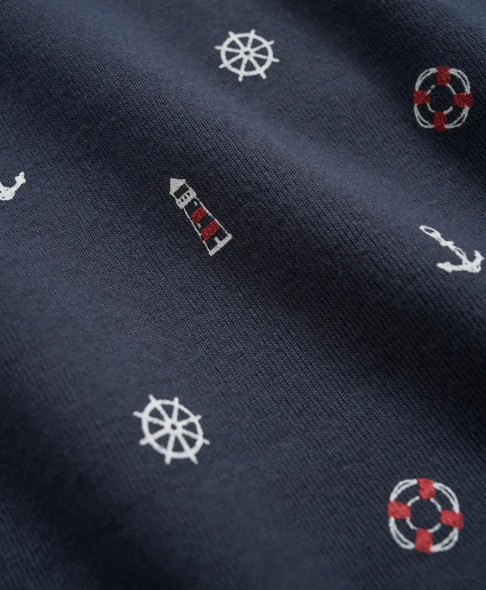 Kids Kids Cotton Printed Pajama Set Navy Brooks Brothers Pajamas
