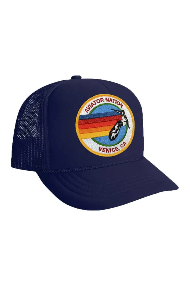 Kids KIDS SIGNATURE VINTAGE FOAM TRUCKER HAT Aviator Nation Kids KIDS SIGNATURE VINTAGE FOAM TRUCKER HAT Aviator Nation