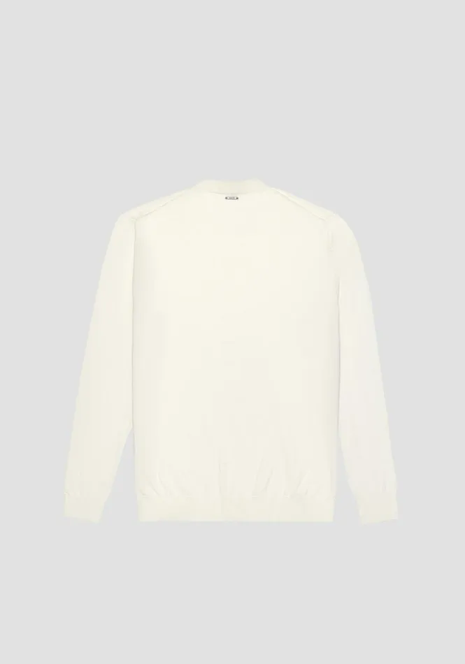 Knitwear Men Antony Morato Regular Fit Cashmere Blend Jumper White