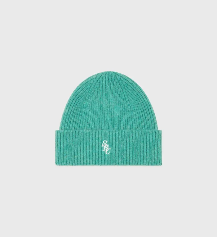 Knitwear Women Sporty and Rich SRC Wool Beanie 8211 Spring GreenWhite