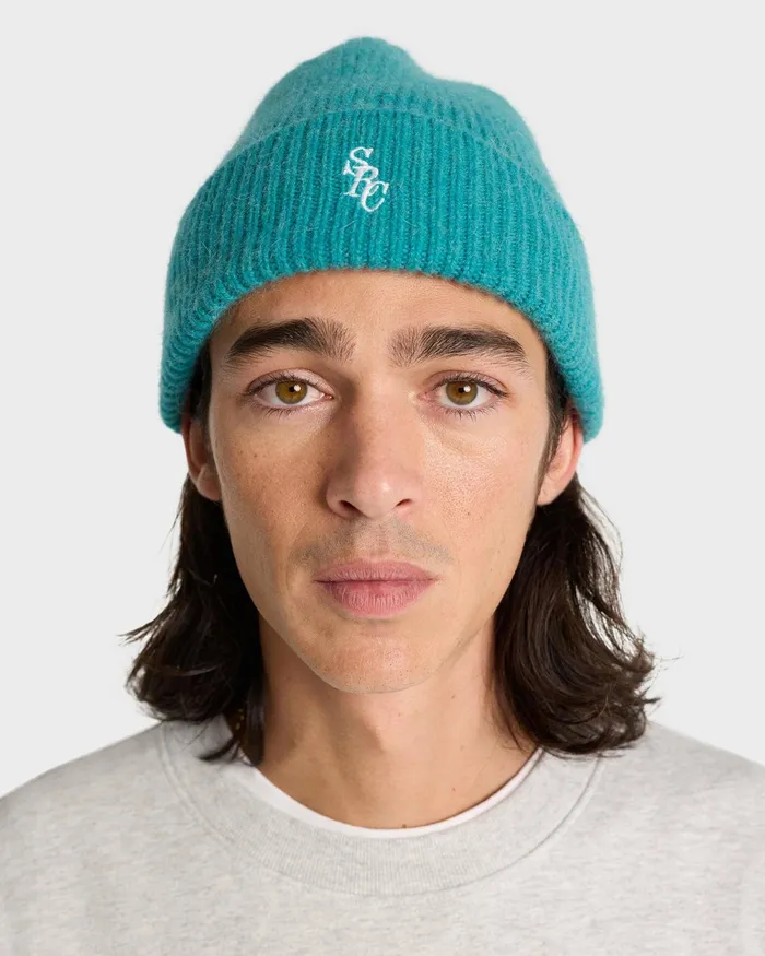 Knitwear Women Sporty and Rich SRC Wool Beanie 8211 Spring GreenWhite