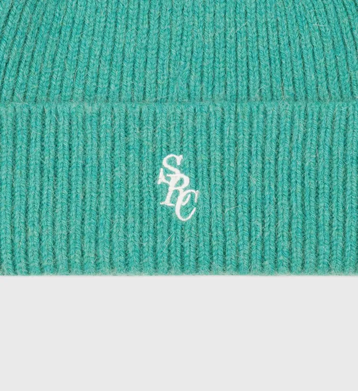 Knitwear Women Sporty and Rich SRC Wool Beanie 8211 Spring GreenWhite