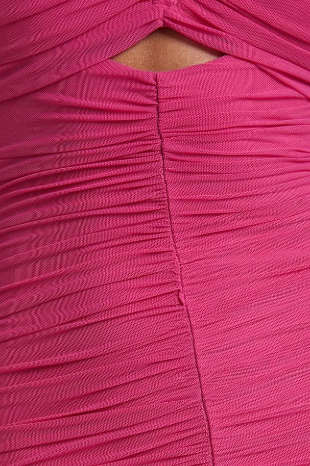 Kody Midi Dress 8211 Bodycon Ruched Mesh Cut Out Dress In Hot Pink Women Showpo Dresses Kody Midi Dress 8211 Bodycon Ruched Mesh Cut Out Dress In Hot Pink Women Showpo Dresses