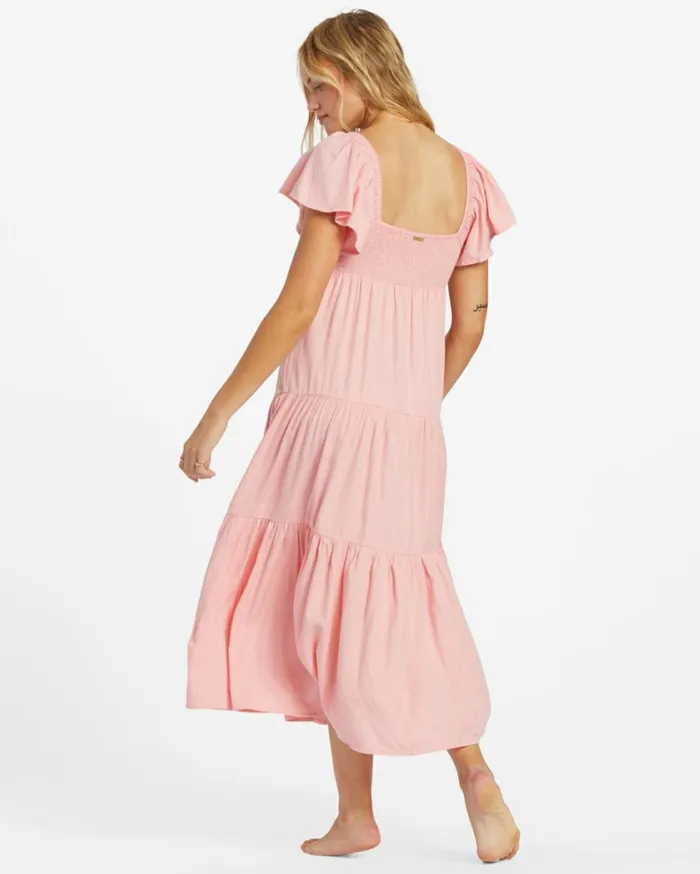 Last Light Dress Light Sorbet Women Billabong Midi Dresses