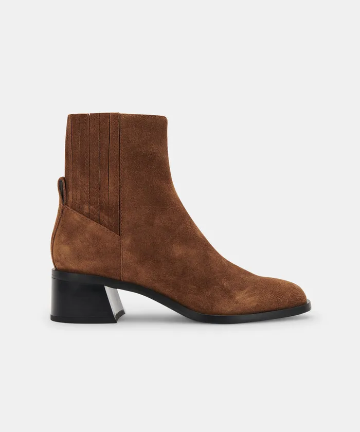 Layton Booties Dk Brown Suede Women Dolce Vita Boots and Booties