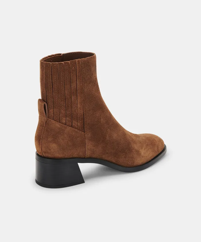Layton Booties Dk Brown Suede Women Dolce Vita Boots and Booties