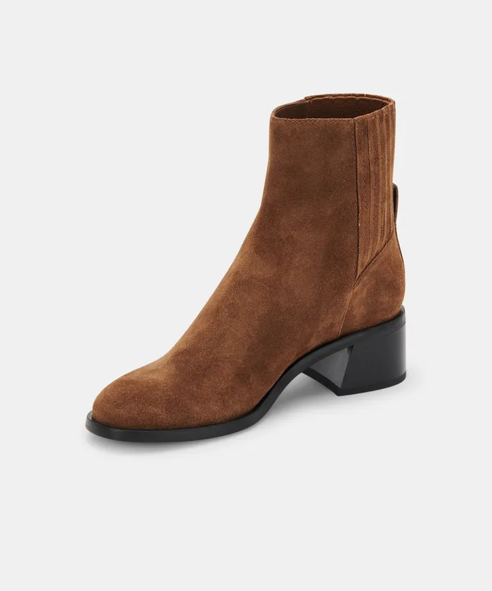 Layton Booties Dk Brown Suede Women Dolce Vita Boots and Booties