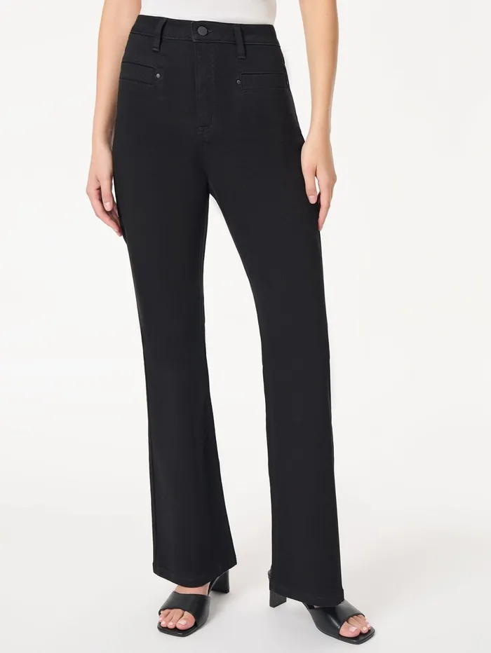 Lexington High Rise Flare Jeans Onyx Wash Women Jones New York Denim