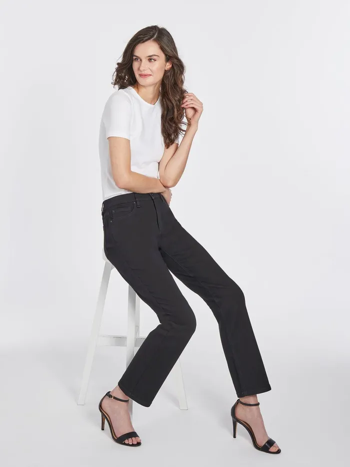Lexington Straight Leg Jeans Onyx Wash Women Jones New York Straight Leg Jeans