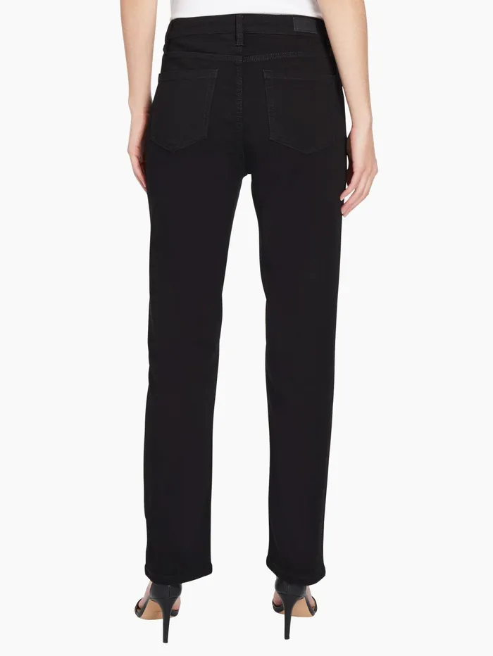 Lexington Straight Leg Jeans Onyx Wash Women Jones New York Straight Leg Jeans