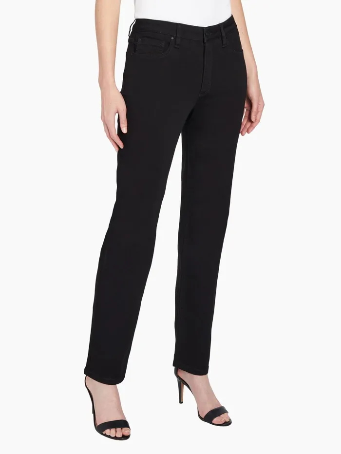 Lexington Straight Leg Jeans Onyx Wash Women Jones New York Straight Leg Jeans