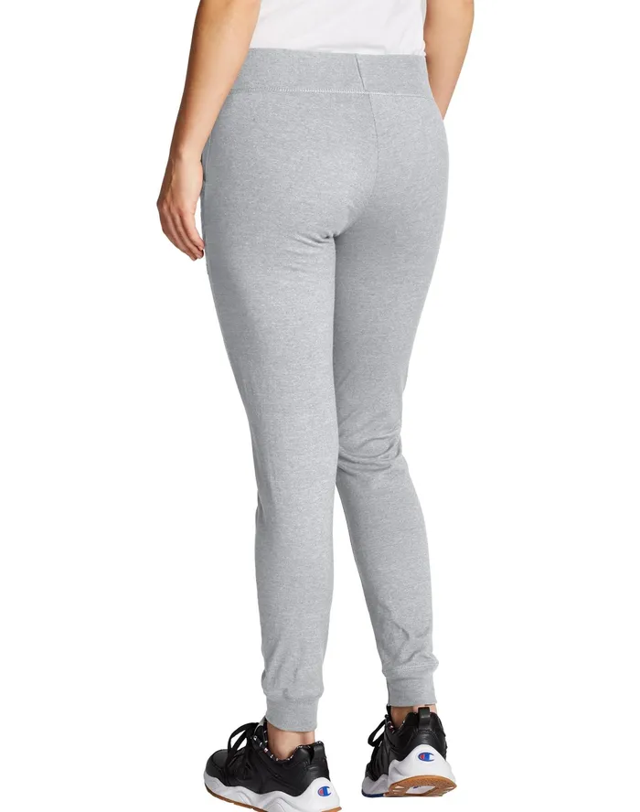 Lightweight Lounge Joggers C Logo 29034 Oxford Grey Women Champion Pants