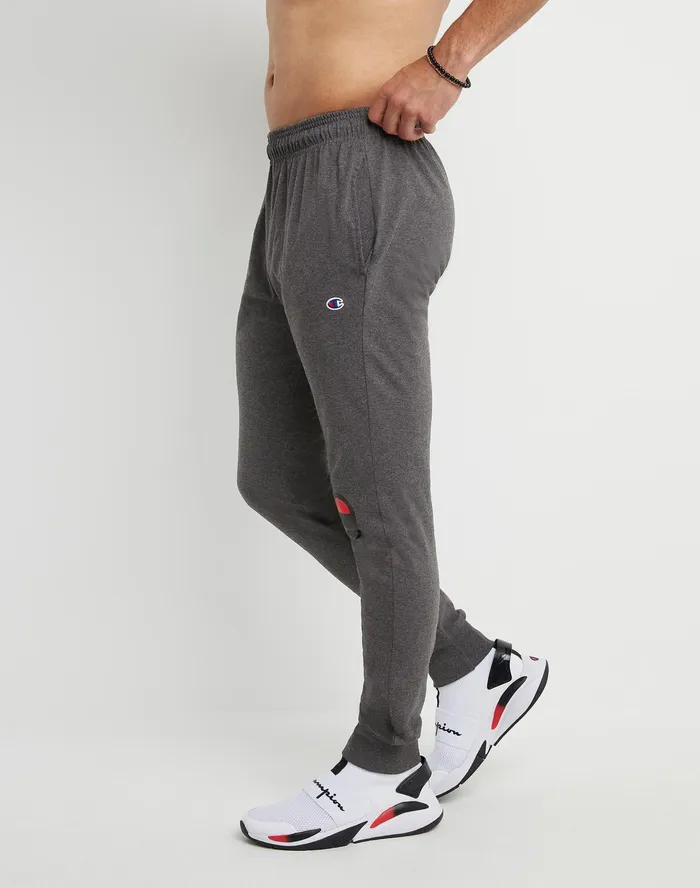 Lightweight Lounge Joggers Script Logo 31034 Granite Heather Men Champion Pants and Joggers