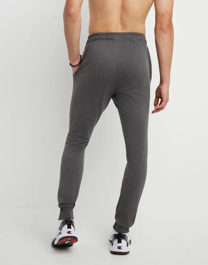Lightweight Lounge Joggers Script Logo 31034 Granite Heather Men Champion Pants and Joggers