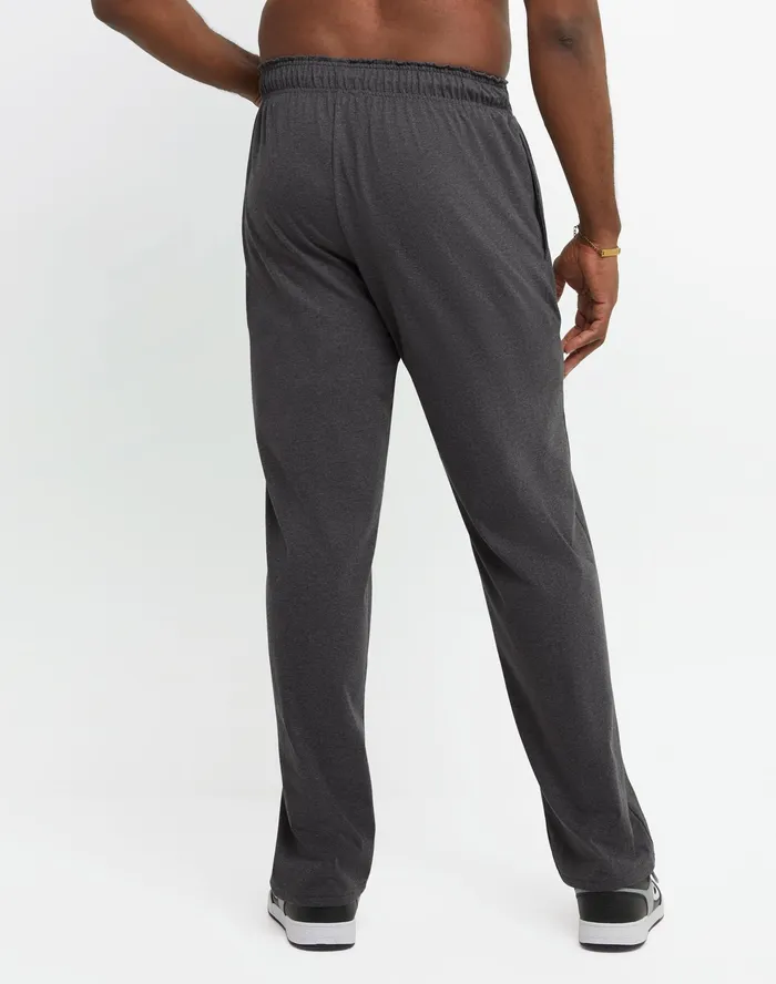 Lightweight Lounge Pants Open Hem C Logo Big and Tall Granite Heather Men Champion Pants and Joggers
