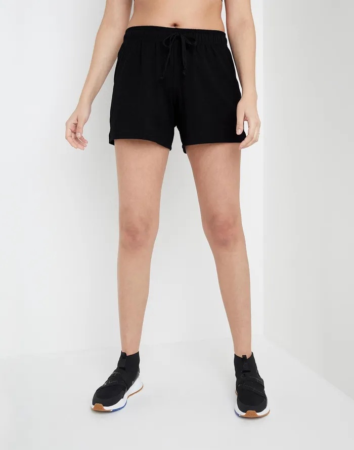 Lightweight Lounge Shorts C Logo 5034 Black Women Champion Shorts