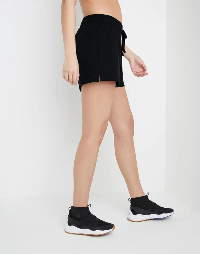 Lightweight Lounge Shorts C Logo 5034 Black Women Champion Shorts