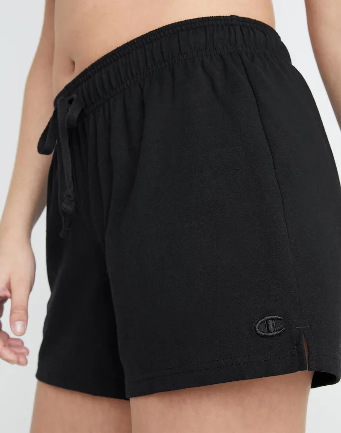 Lightweight Lounge Shorts C Logo 5034 Black Women Champion Shorts