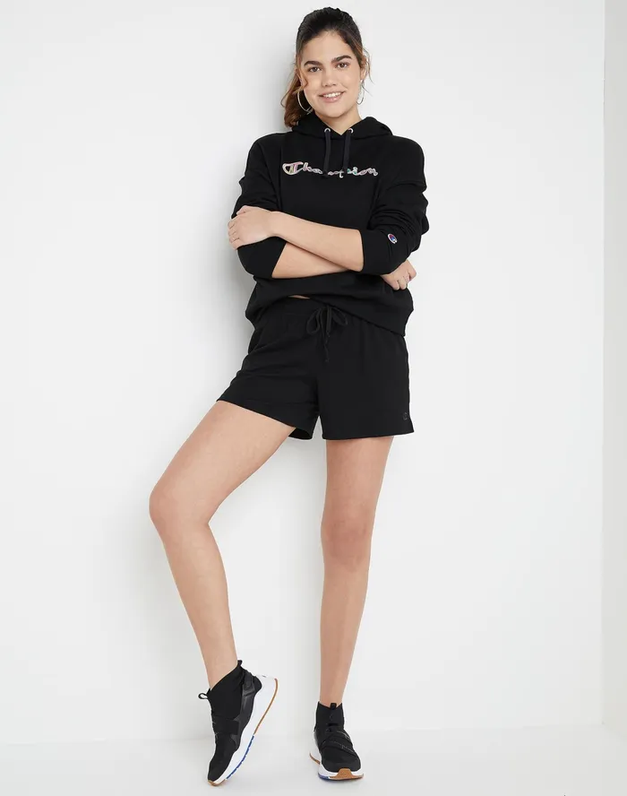 Lightweight Lounge Shorts C Logo 5034 Black Women Champion Shorts