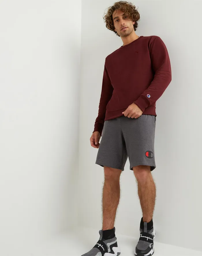 Lightweight Lounge Shorts Graphic C Logo 9034 Granite Heather Men Champion Shorts