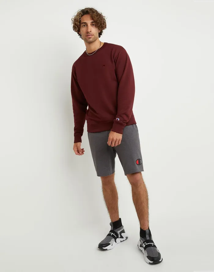 Lightweight Lounge Shorts Graphic C Logo 9034 Granite Heather Men Champion Shorts