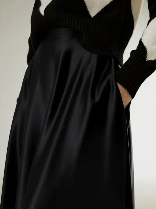 Lilysilk Aline Silk Maxi Skirt Women Bottoms