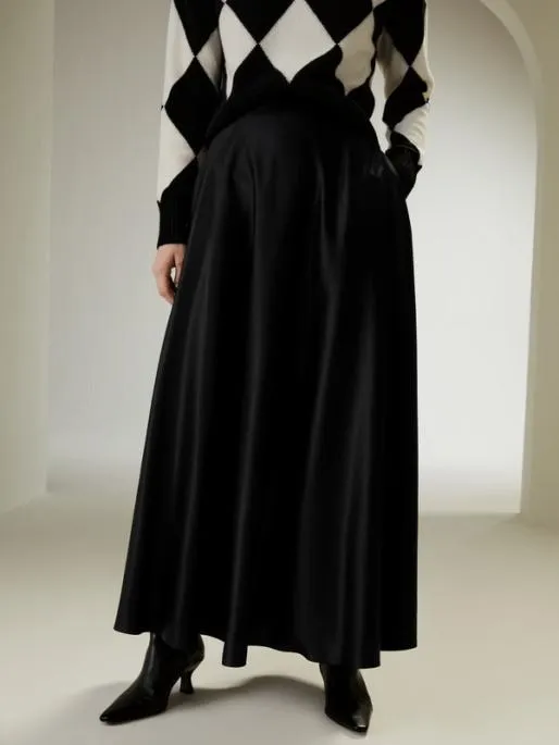 Lilysilk Aline Silk Maxi Skirt Women Bottoms