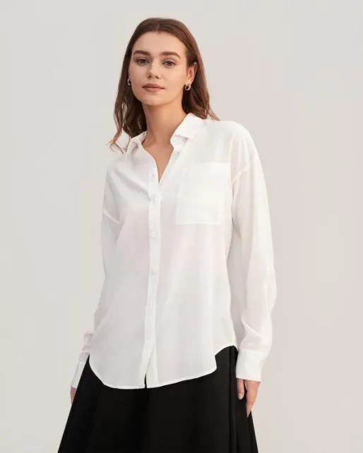 Lilysilk Casual Drop Shoulders Oversize Silk Shirt Women Women Essentials