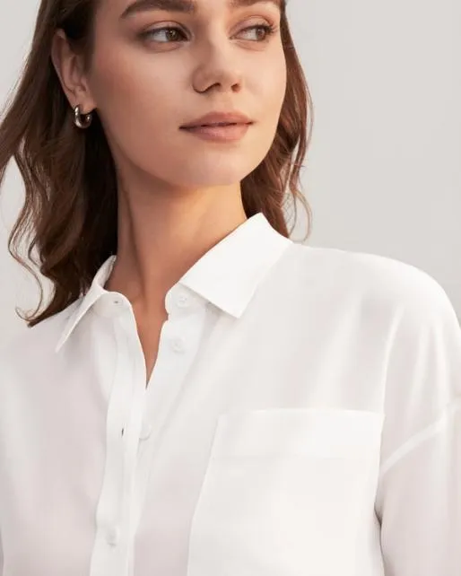 Lilysilk Casual Drop Shoulders Oversize Silk Shirt Women Women Essentials