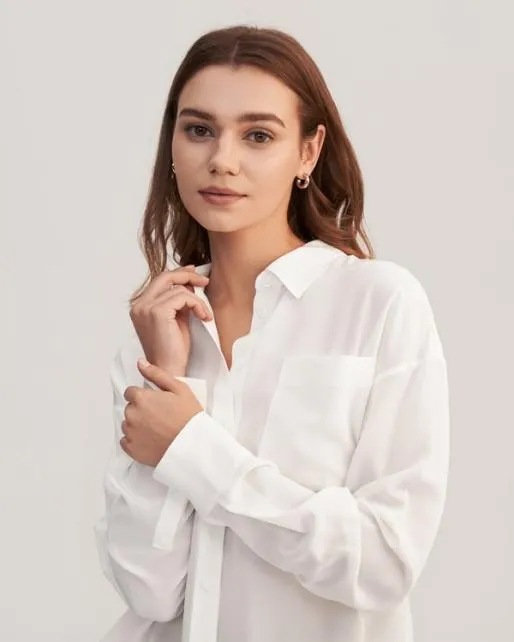 Lilysilk Casual Drop Shoulders Oversize Silk Shirt Women Women Essentials