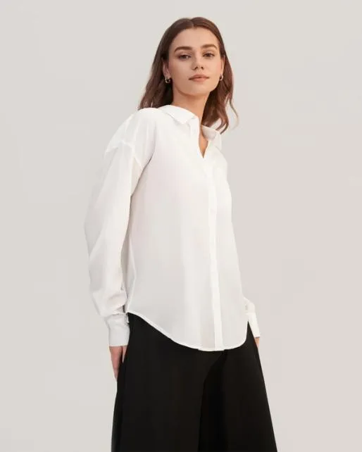 Lilysilk Casual Drop Shoulders Oversize Silk Shirt Women Women Essentials