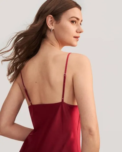 Lilysilk Lilysilk Cowl Neck Champagne Silk Slip Dress US Online Women Jumpsuits Dresses