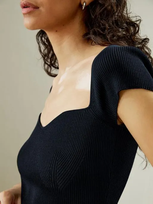 Lilysilk Machine Washable Silk Knit Top Tee Women Tops