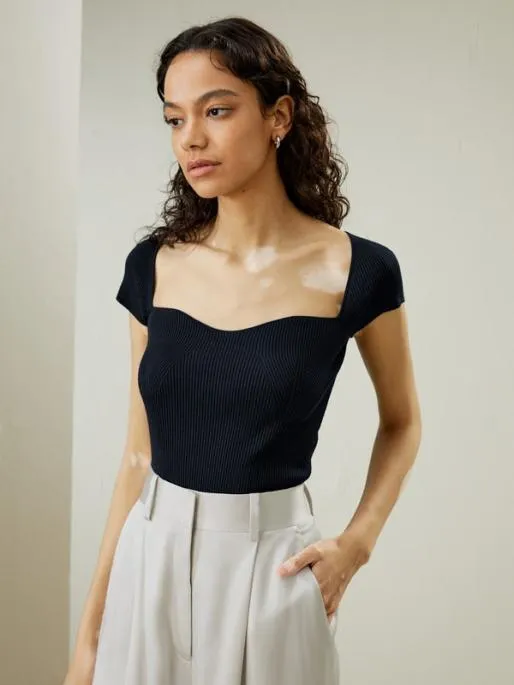 Lilysilk Machine Washable Silk Knit Top Tee Women Tops