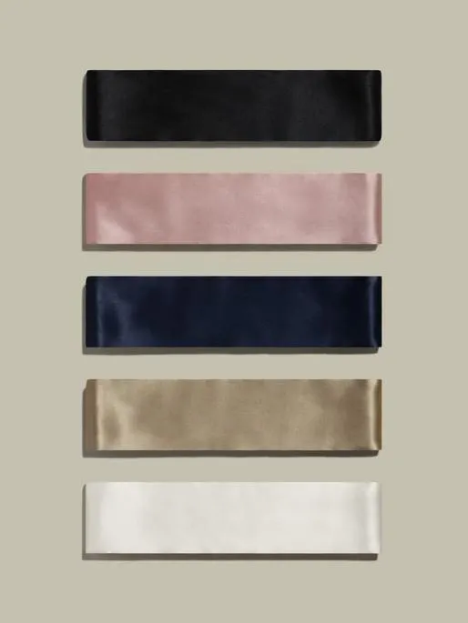 Lilysilk MultiUse Pure Color Silk Headband Women Silk Scrunchies