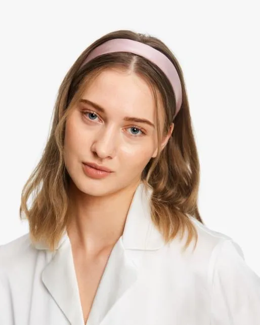 Lilysilk MultiUse Pure Color Silk Headband Women Silk Scrunchies