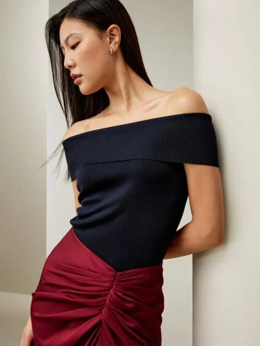Lilysilk OffShoulder Silk Top Women Tops