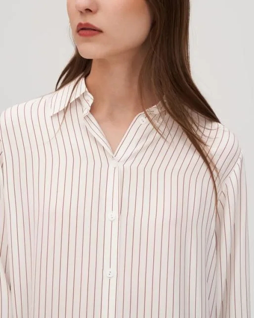 Lilysilk Pinstriped Freesia Shirt Dress Women Jumpsuits Dresses